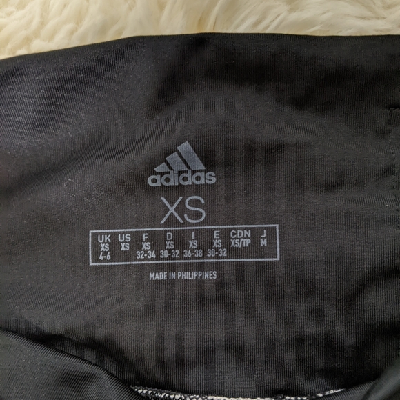 LNC Adidas woven sweat-wicking high waist leggings, breathable, grey & black, xs - Picture 8 of 8